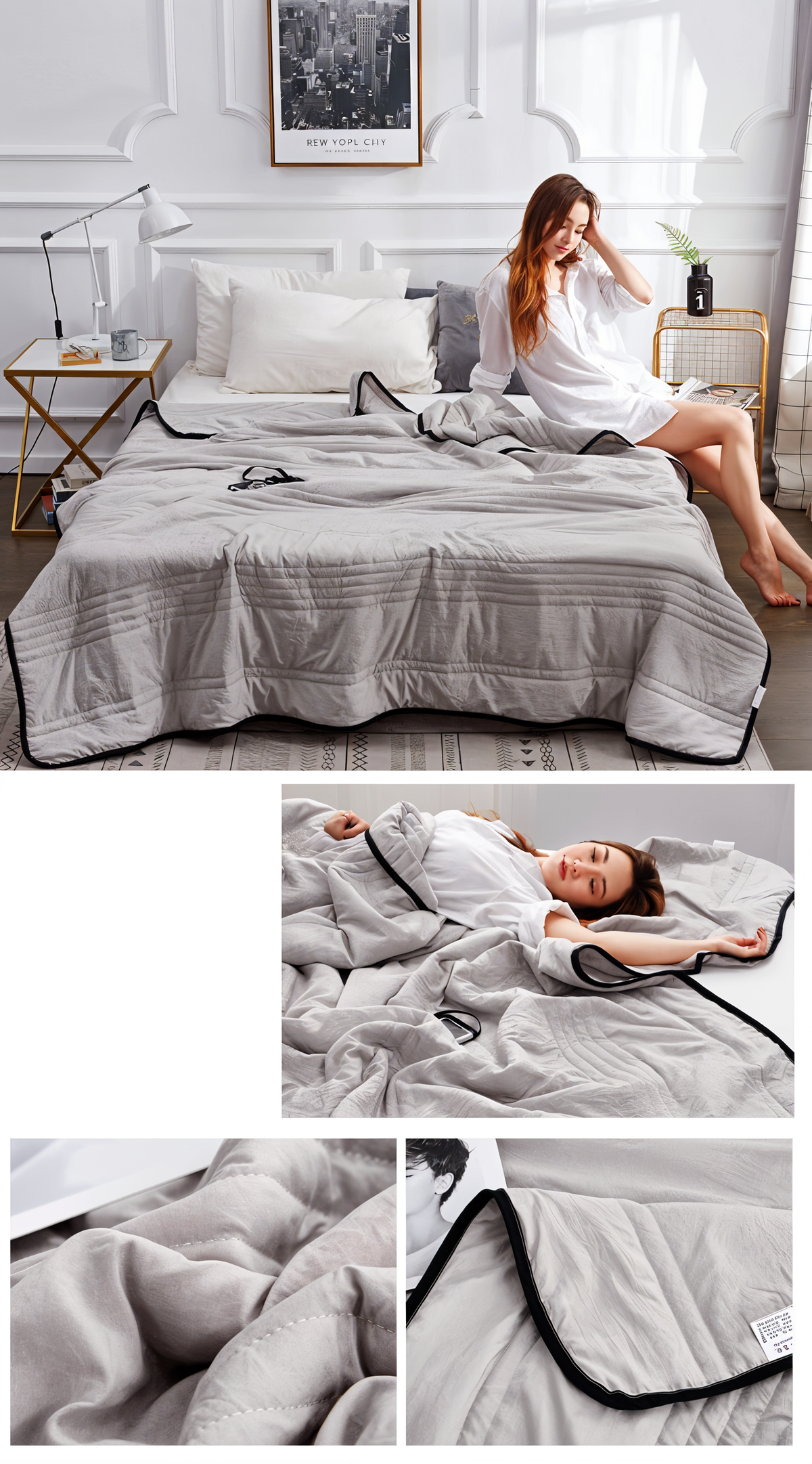 Cooling Blanket Instant Cooling Breathable Machine Washable