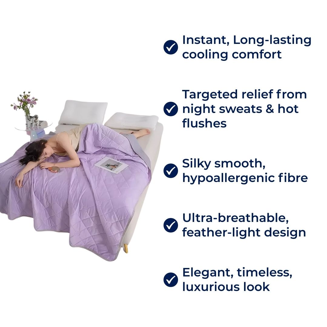 Cooling Blanket Instant Cooling Silky & Hypoallergenic