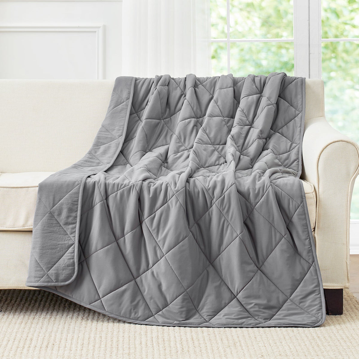 Cooling Blanket Japanese Arc-Chill Fabric Dual-Sided Cloud-Quilted
