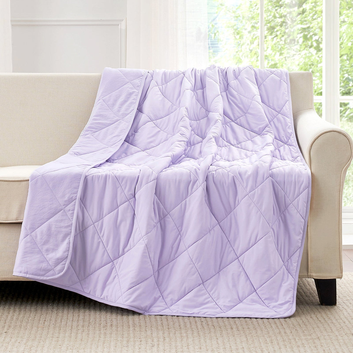 Cooling Blanket Japanese Arc-Chill Fabric Dual-Sided Cloud-Quilted