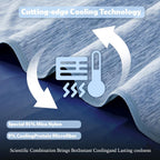 Cooling Blanket Lightweight Breathable Cool Fiber Machine Washable