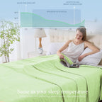 Cooling Blanket Lightweight Breathable Cool Fiber Machine Washable