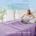 Cooling Blanket Lightweight Breathable Cool Fiber Machine Washable