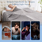 Cooling Blanket Lightweight Breathable Cool Fiber Machine Washable