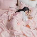 Cooling Blanket Lightweight & Breathable Embroidered Design