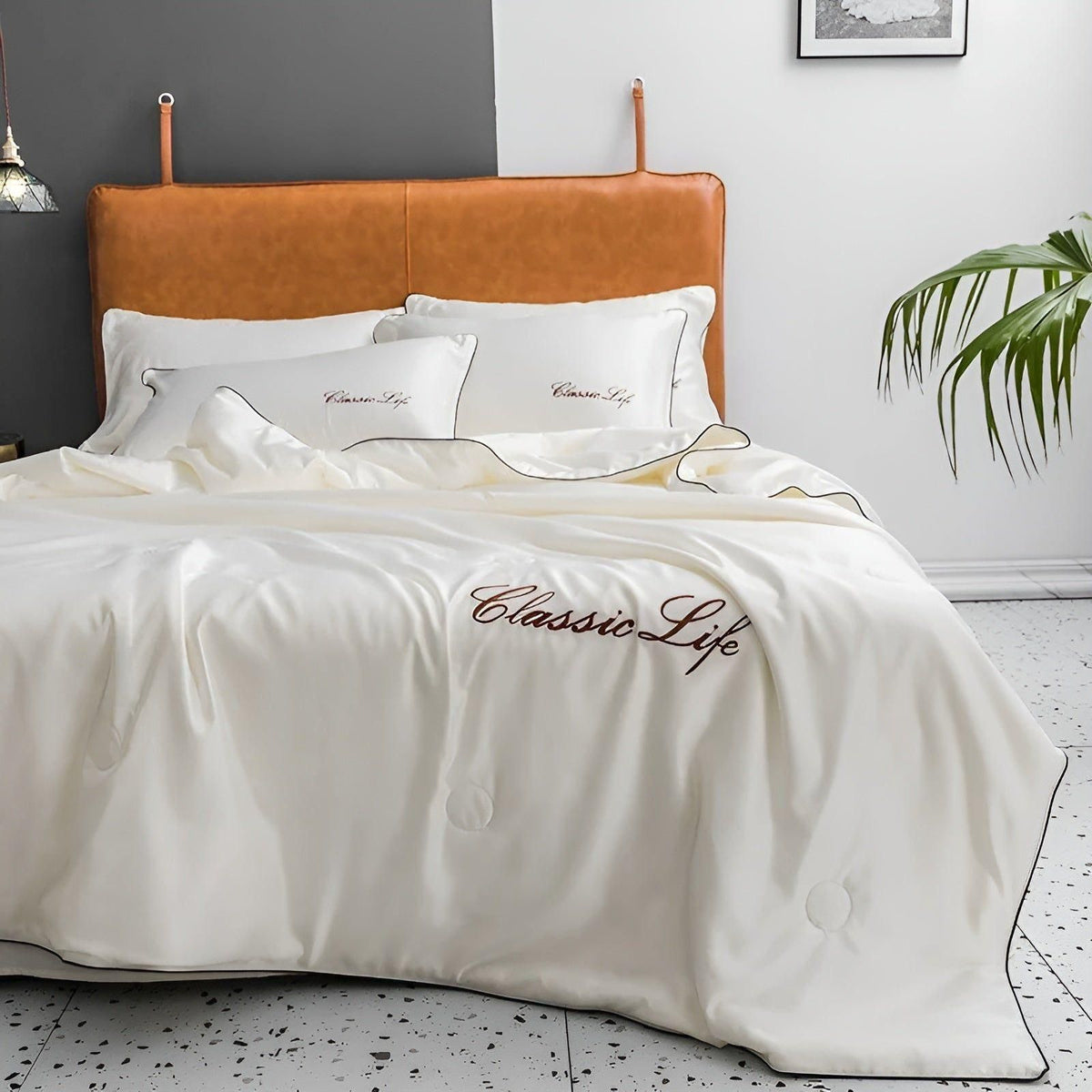 Cooling Blanket Lightweight & Breathable Embroidered Design