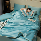Cooling Blanket Lightweight Breathable Temperature Regulating
