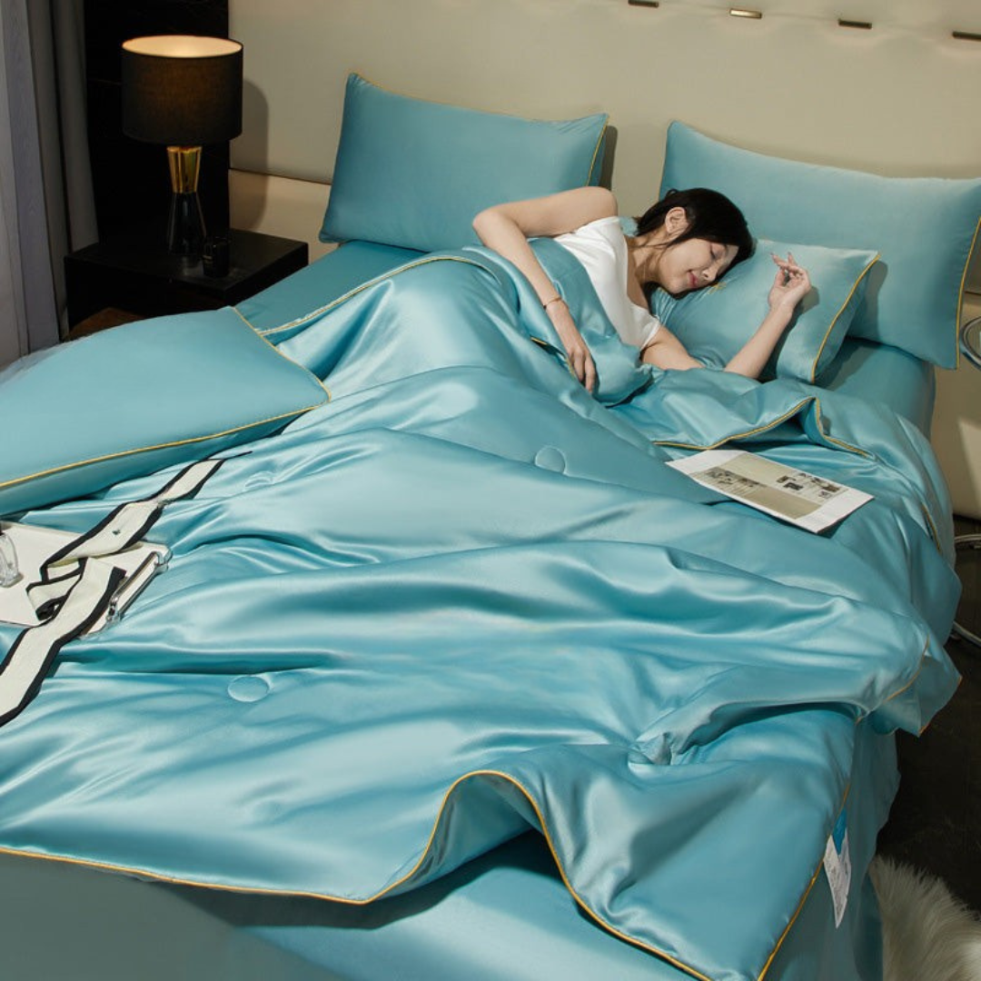 Cooling Blanket Lightweight Breathable Temperature Regulating