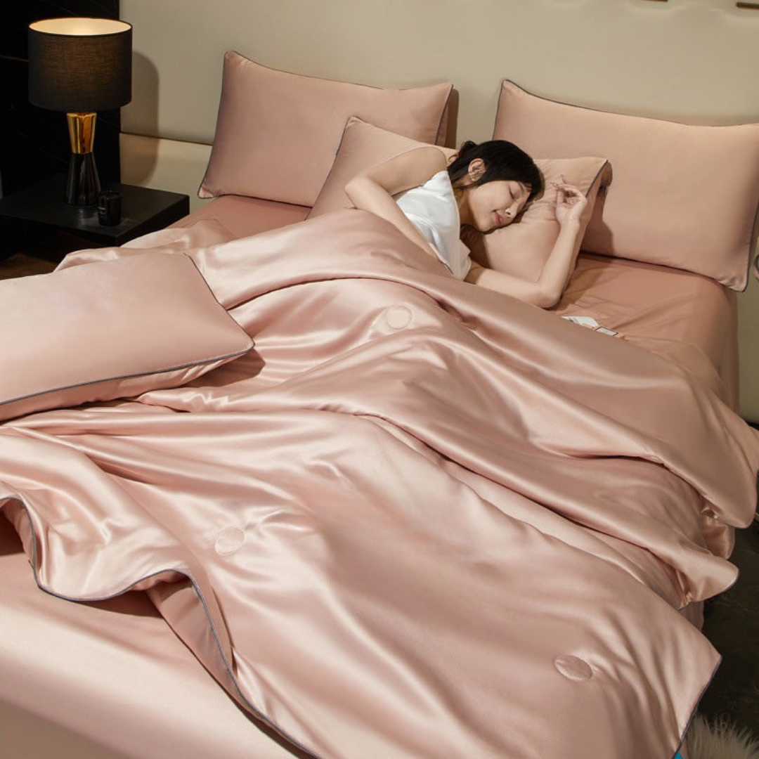 Cooling Blanket Lightweight Breathable Temperature Regulating