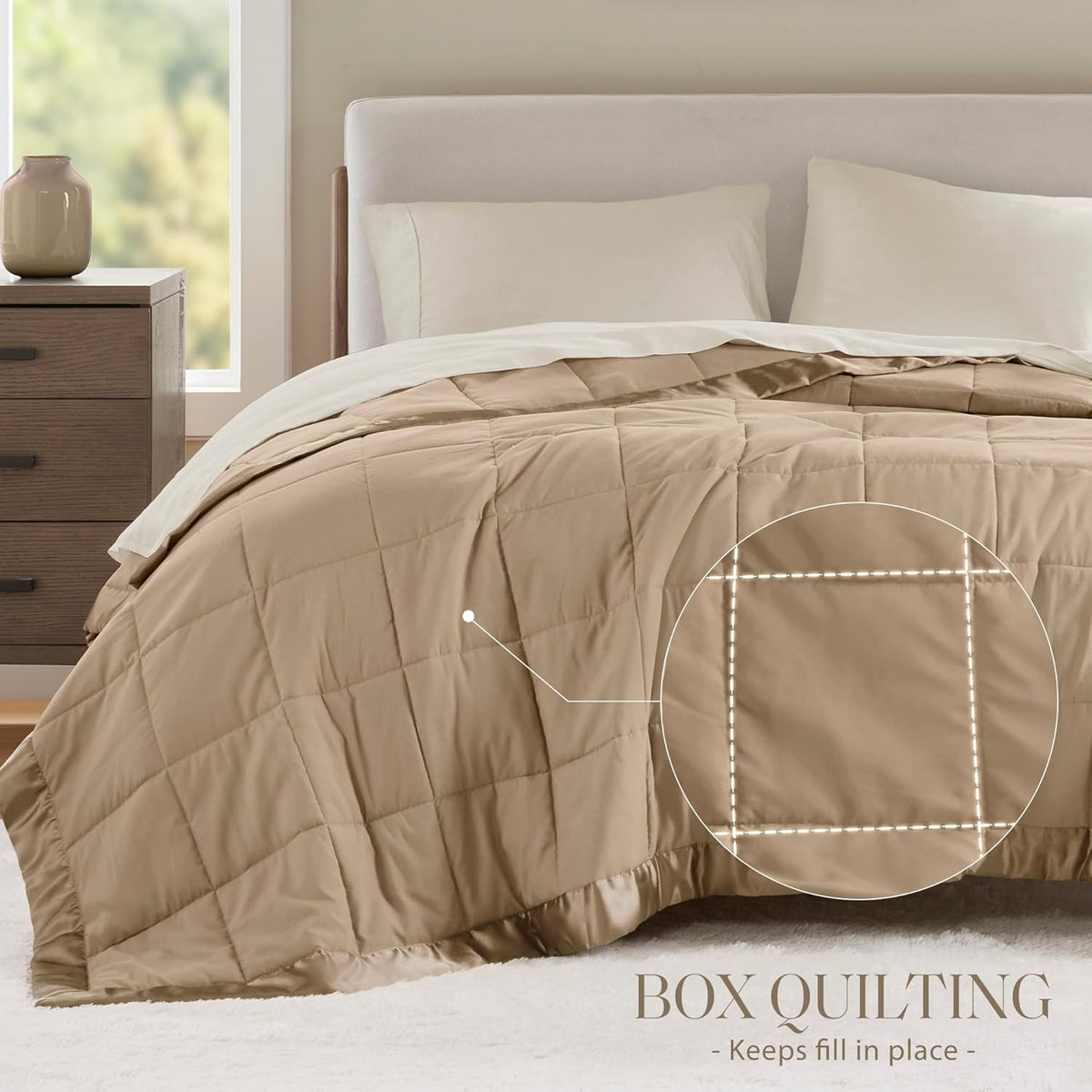 Cooling Blanket Moisture-Wicking Microfiber Down Alternative