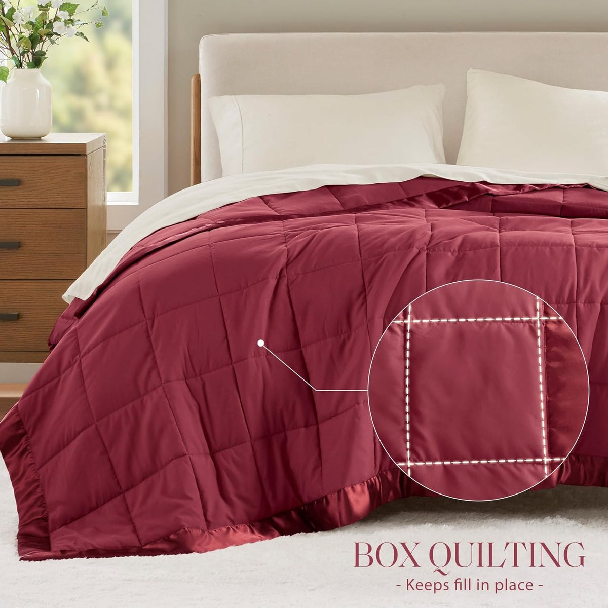 Cooling Blanket Moisture-Wicking Microfiber Down Alternative