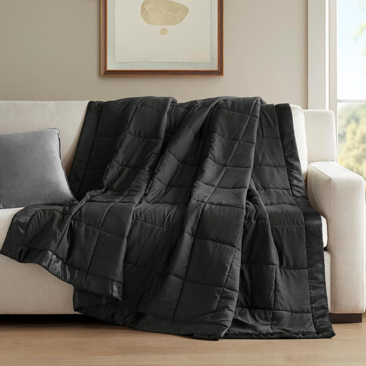 Cooling Blanket Moisture-Wicking Microfiber Down Alternative