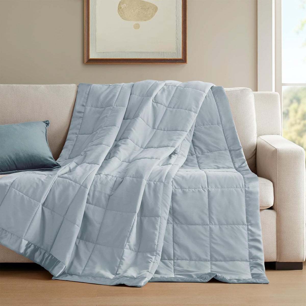 Cooling Blanket Moisture-Wicking Microfiber Down Alternative