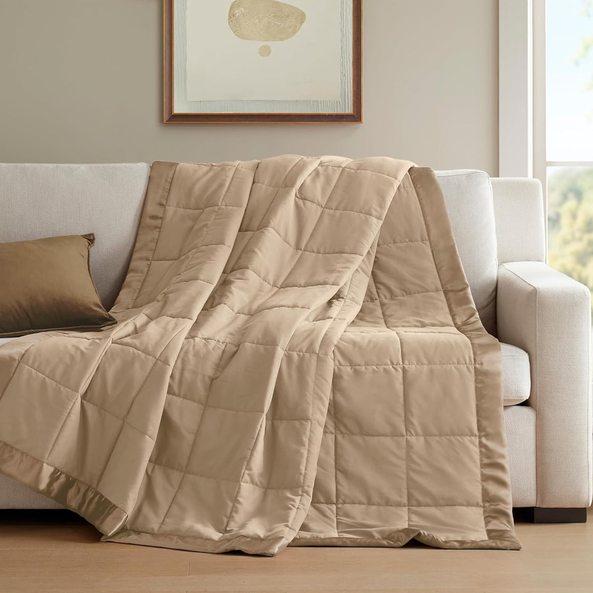 Cooling Blanket Moisture-Wicking Microfiber Down Alternative