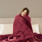 Cooling Blanket Moisture-Wicking Microfiber Down Alternative