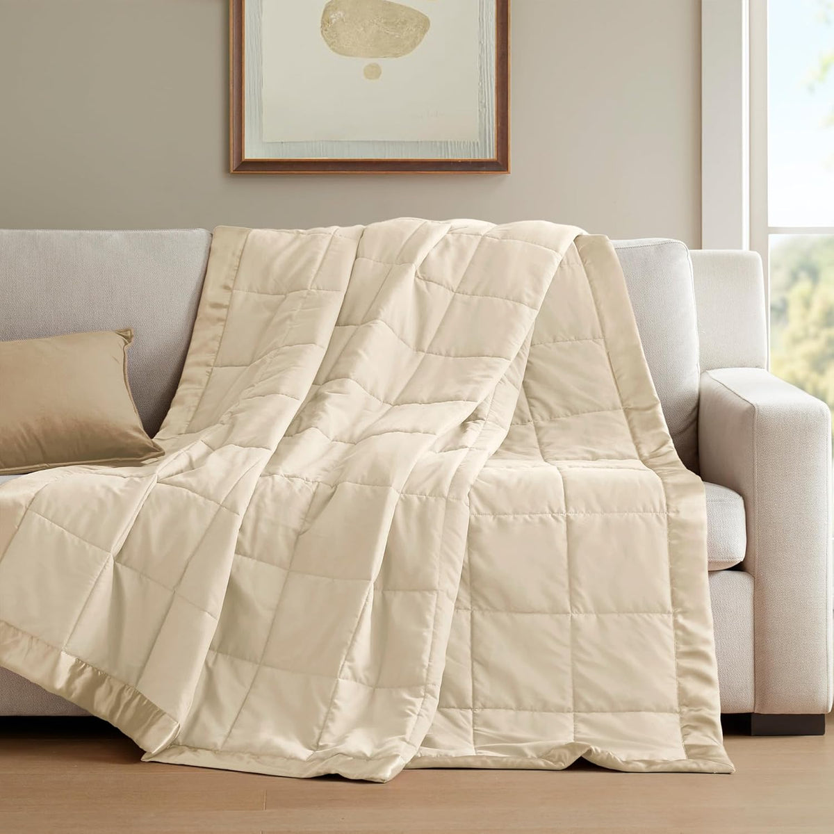 Cooling Blanket Moisture-Wicking Microfiber Down Alternative