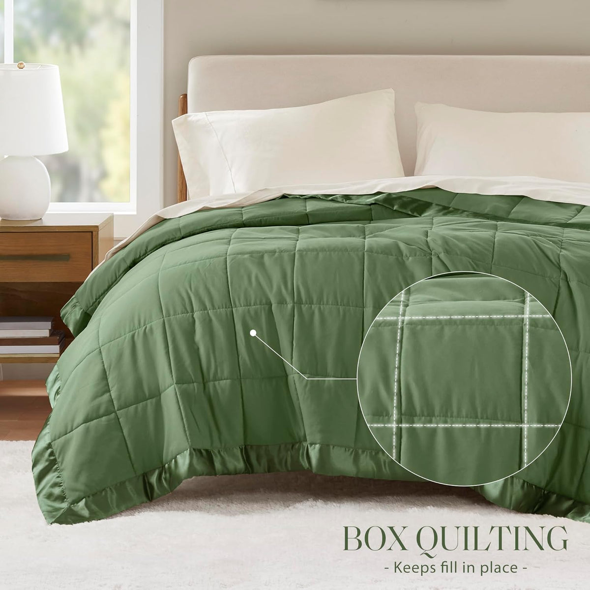 Cooling Blanket Moisture-Wicking Microfiber Down Alternative