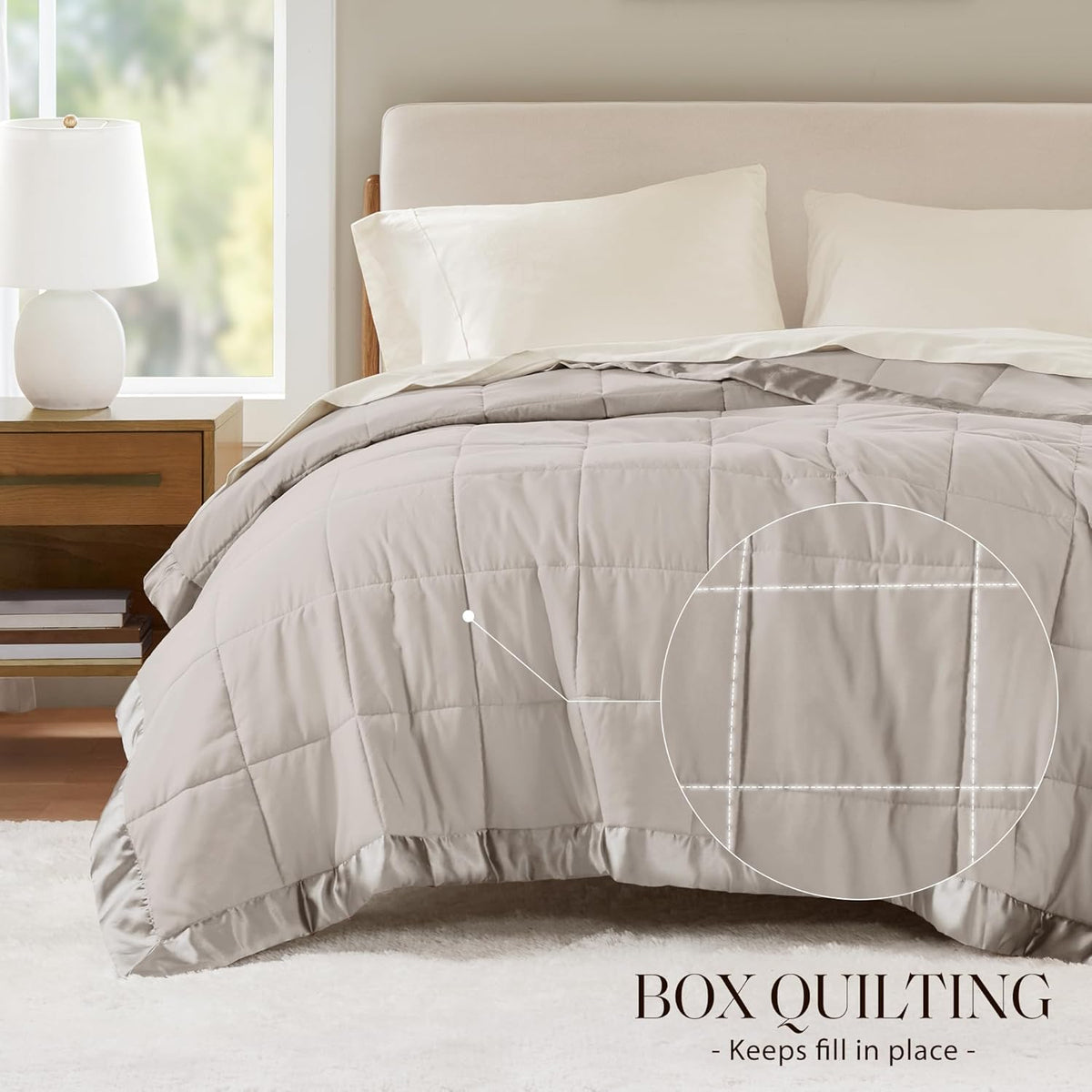 Cooling Blanket Moisture-Wicking Microfiber Down Alternative