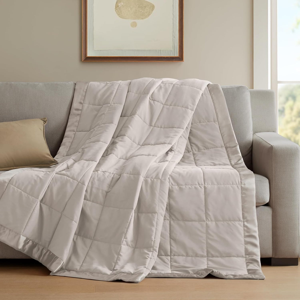 Cooling Blanket Moisture-Wicking Microfiber Down Alternative