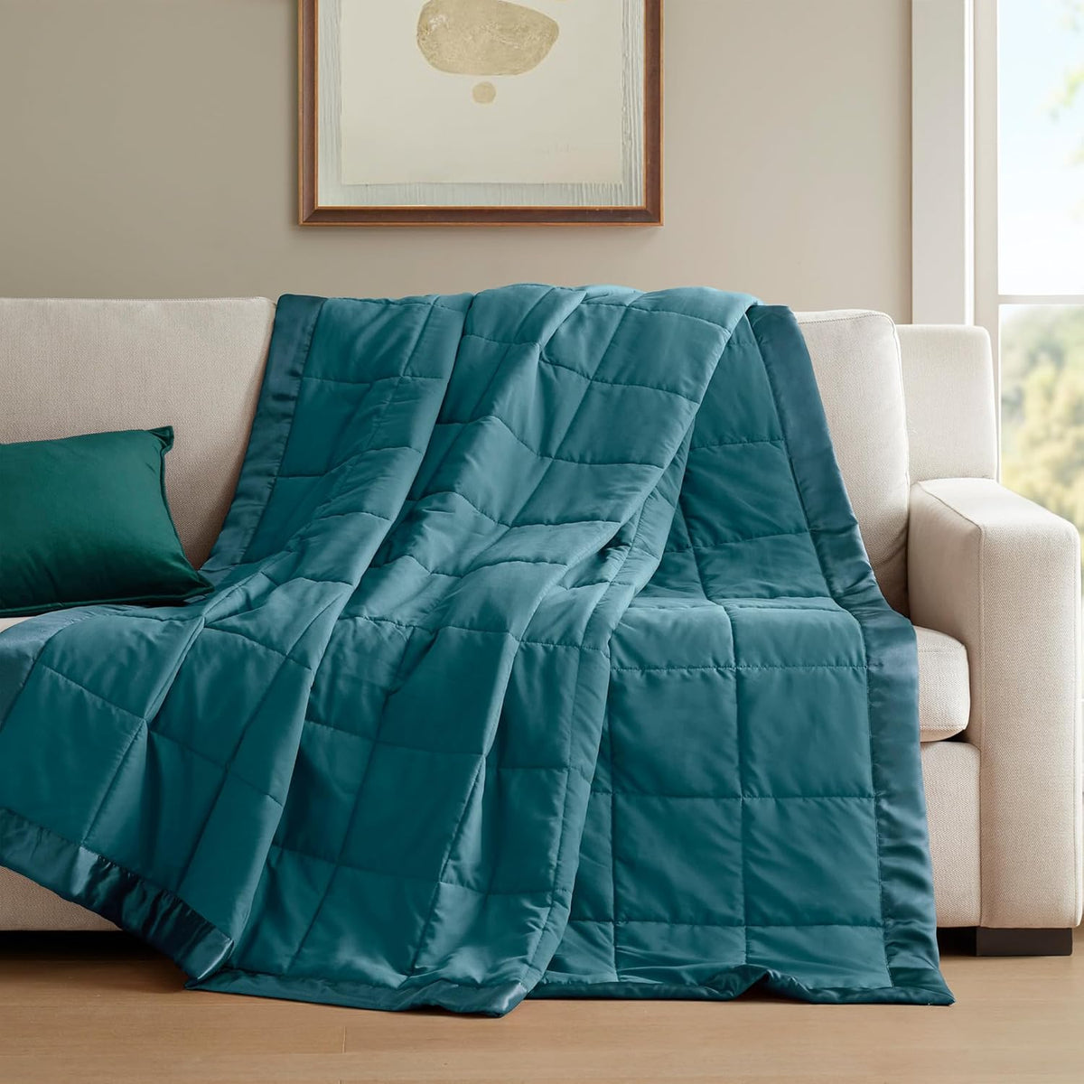 Cooling Blanket Moisture-Wicking Microfiber Down Alternative
