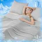 Cooling Blanket Moisture-Wicking Reversible Bamboo Blend
