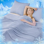 Cooling Blanket Moisture-Wicking Reversible Bamboo Blend