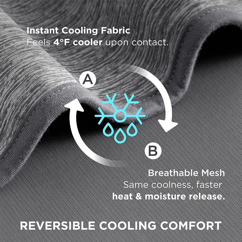 Cooling Blanket Moisture-Wicking Reversible Bamboo Blend