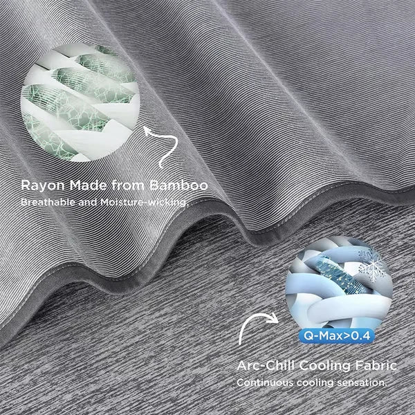 Cooling Blanket Moisture-Wicking Reversible Bamboo Blend