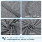 Cooling Blanket Moisture-Wicking Reversible Bamboo Blend