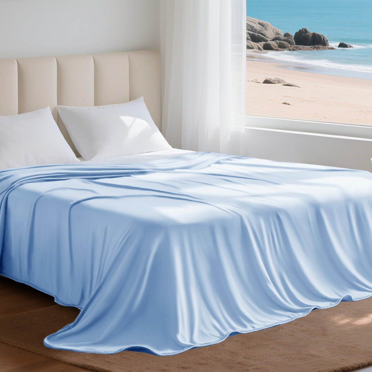 Cooling Blanket Q-Max Above 0.4 Breathable Microfiber