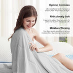 Cooling Blanket Q-Max Fabric Dual-Sided Machine Washable