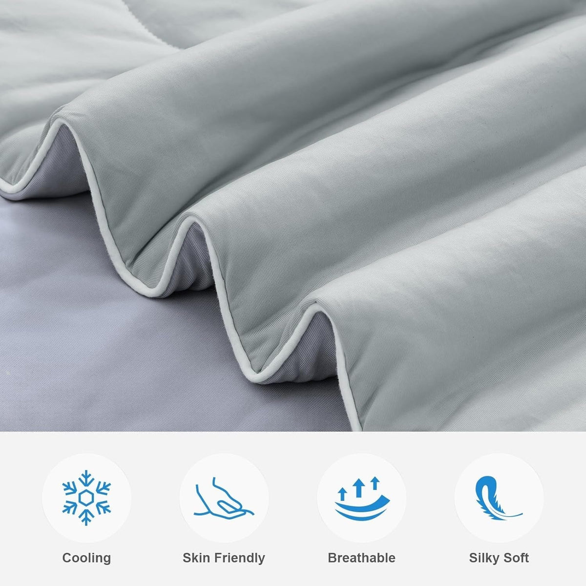 Cooling Blanket Q-Max Fabric Dual-Sided Machine Washable