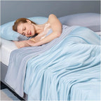 Cooling Blanket Temperature-Managing Breathable Moisture-Wicking