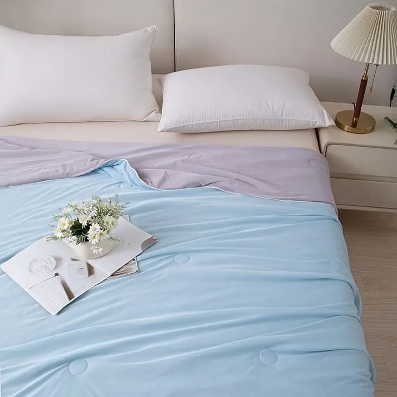 Cooling Blanket Temperature-Managing Breathable Moisture-Wicking