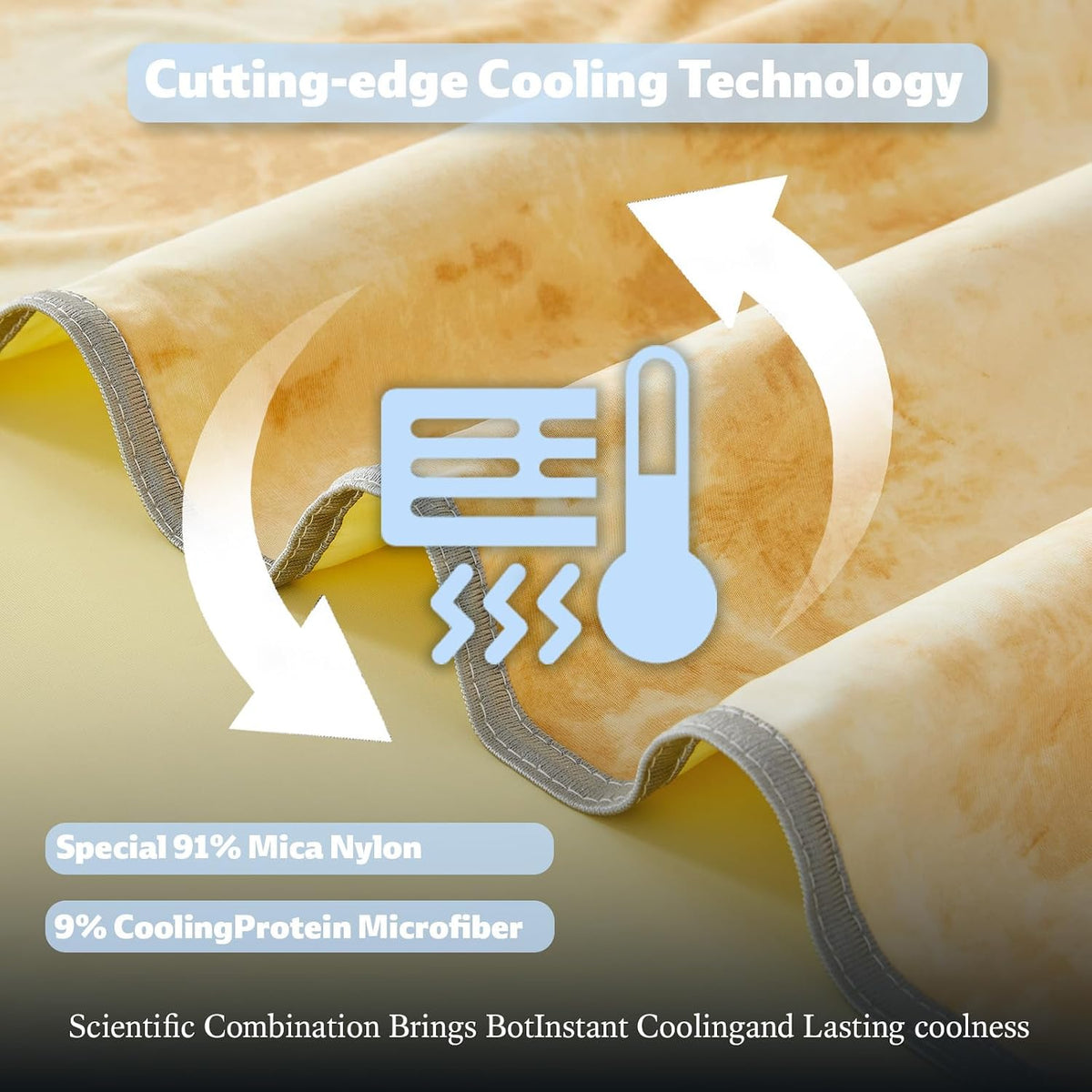 Cooling Blanket Ultra-Cool Breathable Moisture-Wicking