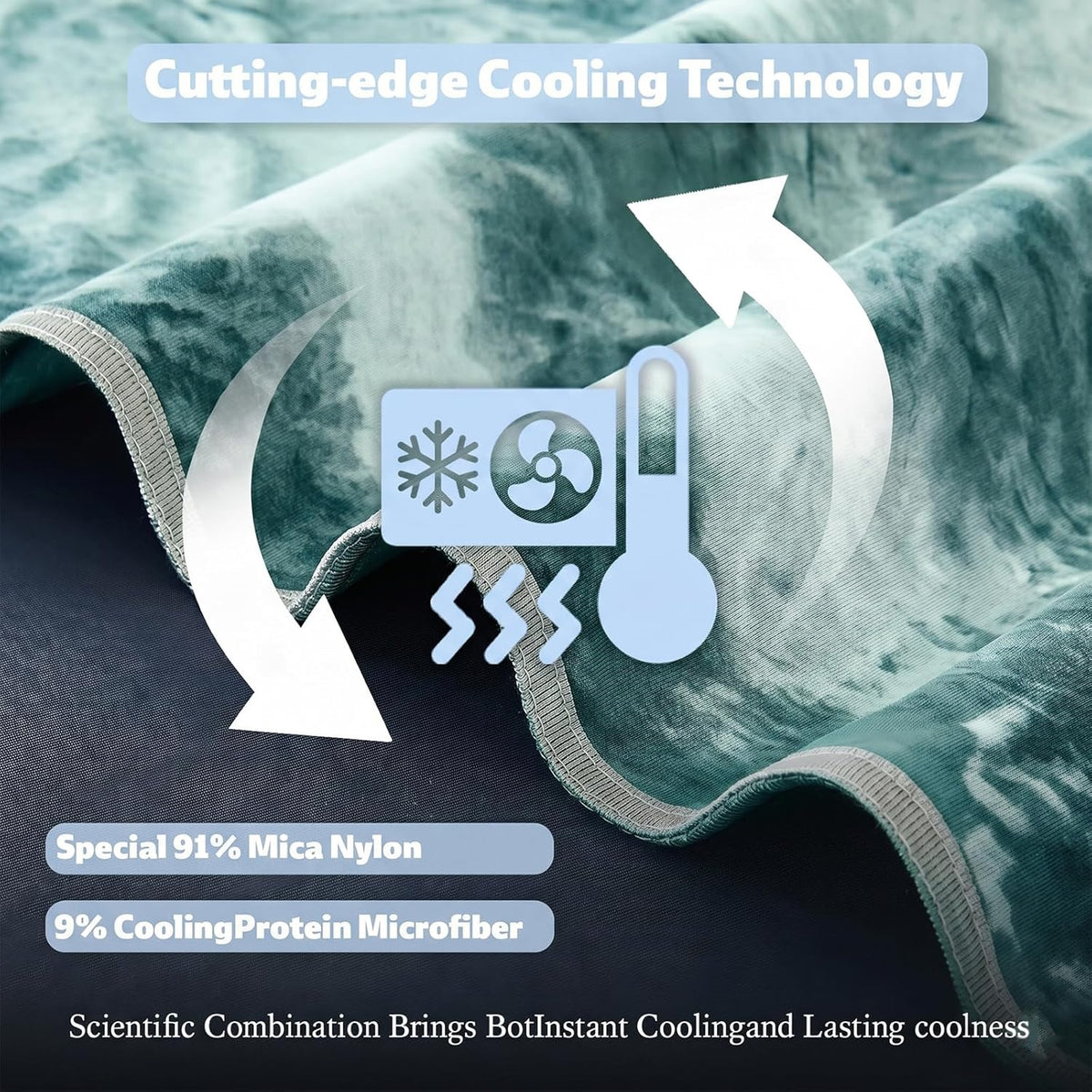 Cooling Blanket Ultra-Cool Breathable Moisture-Wicking
