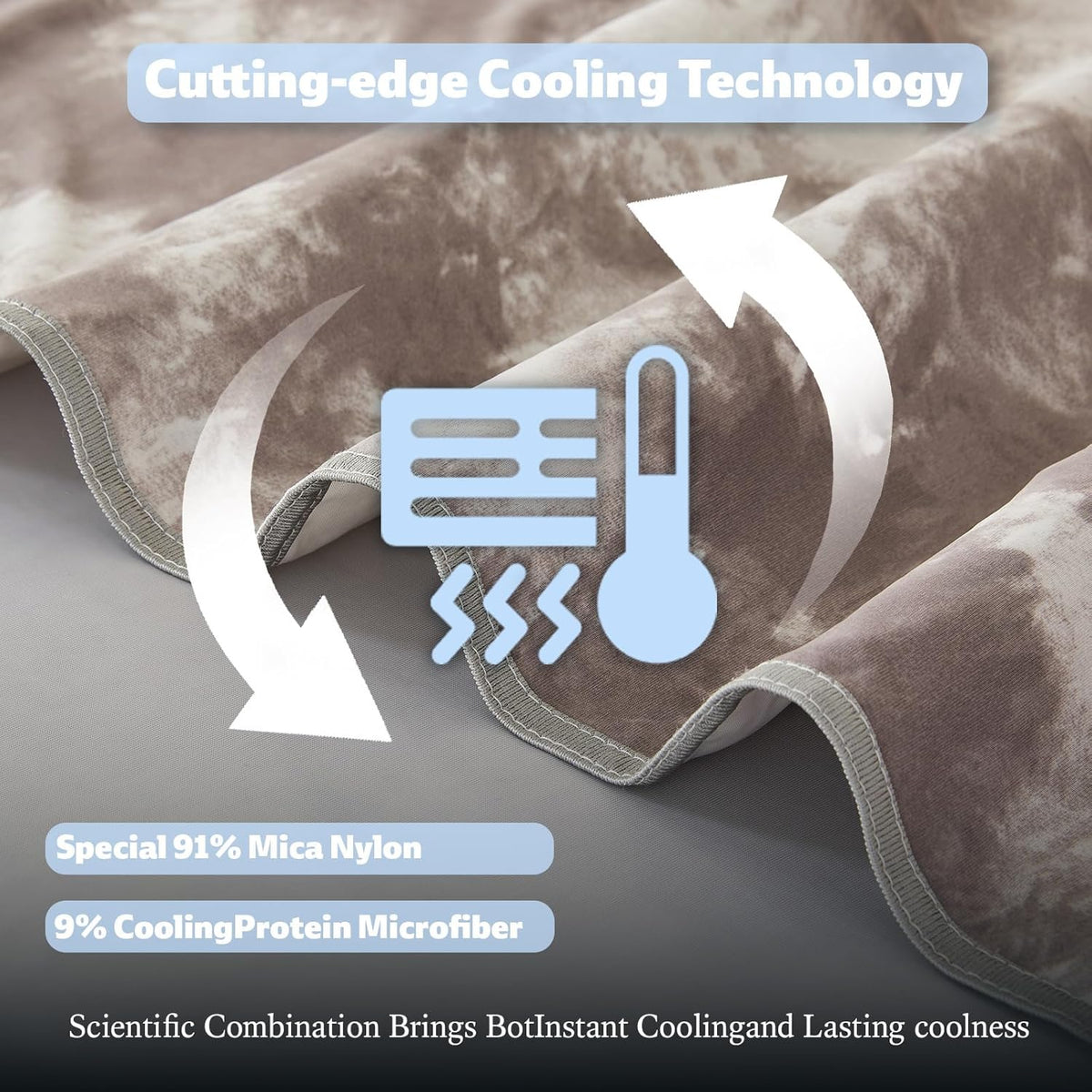 Cooling Blanket Ultra-Cool Breathable Moisture-Wicking