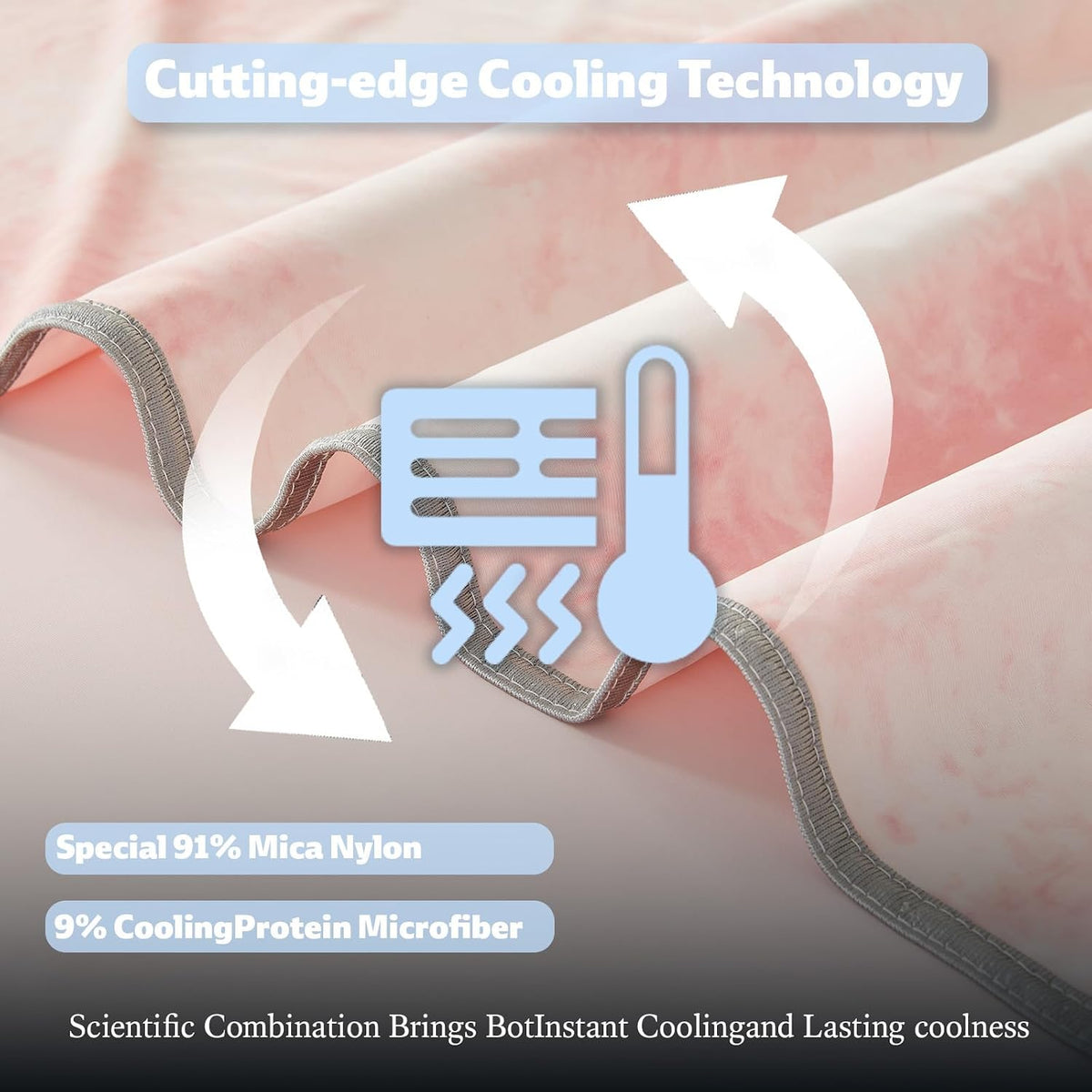 Cooling Blanket Ultra-Cool Breathable Moisture-Wicking
