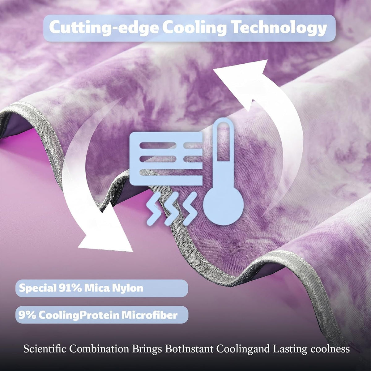 Cooling Blanket Ultra-Cool Breathable Moisture-Wicking