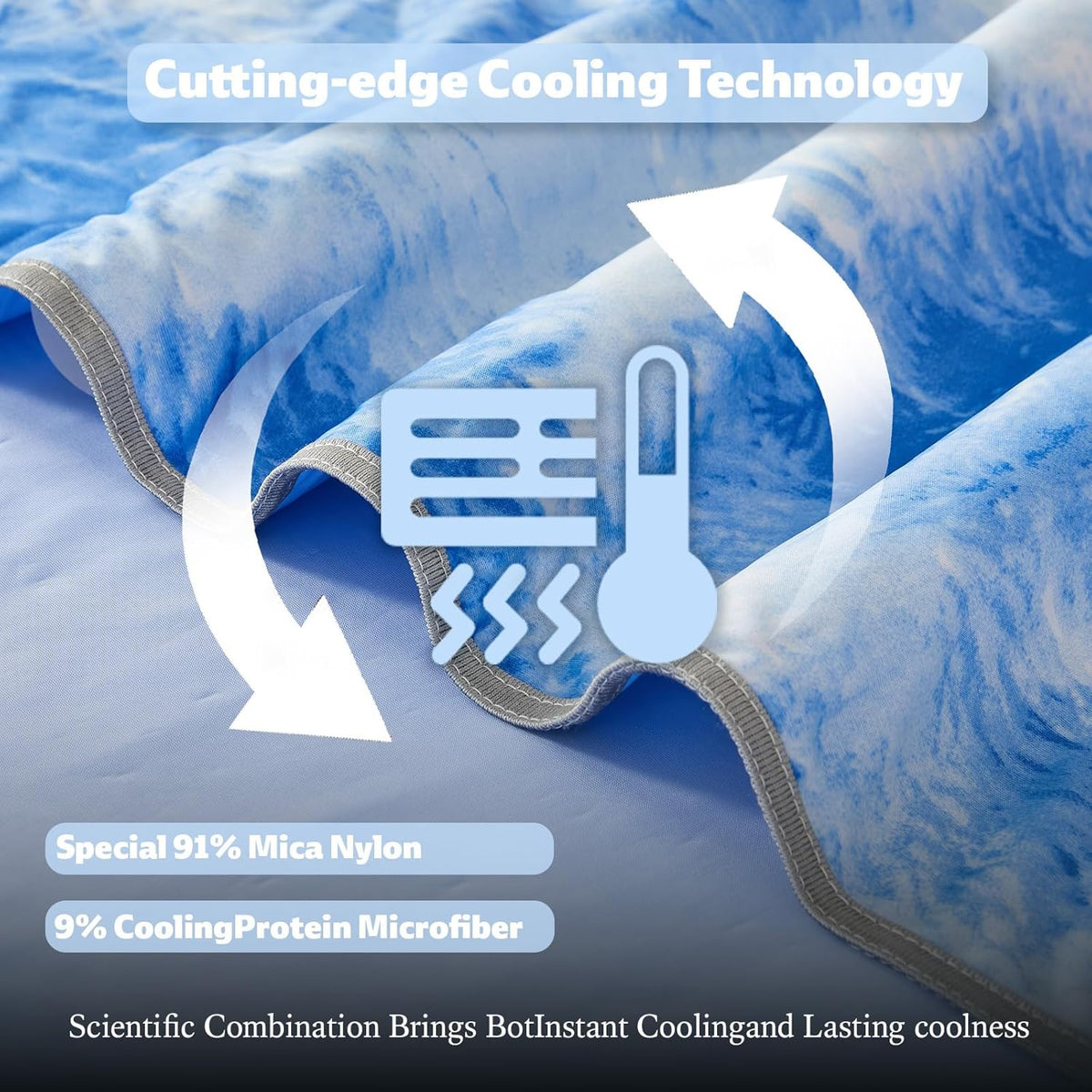 Cooling Blanket Ultra-Cool Breathable Moisture-Wicking