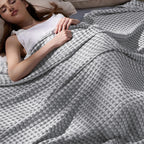 Cooling Blanket Waffle Weave 50/50 Cotton & Bamboo Rayon