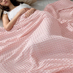 Cooling Blanket Waffle Weave 50/50 Cotton & Bamboo Rayon