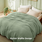 Cooling Blanket Waffle Weave 50/50 Cotton & Bamboo Rayon