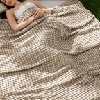 Cooling Blanket Waffle Weave 50/50 Cotton & Bamboo Rayon