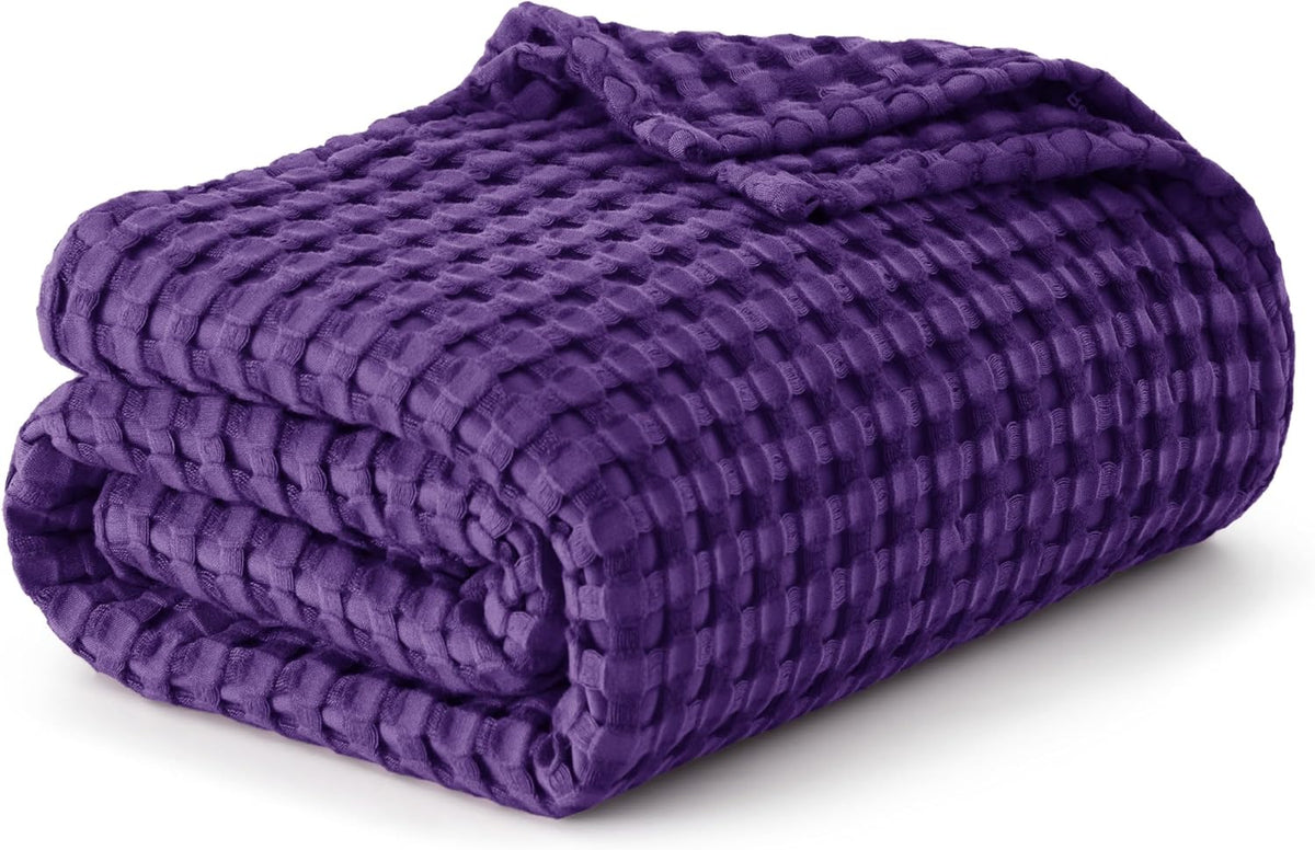Cooling Blanket Waffle Weave 50/50 Cotton & Bamboo Rayon