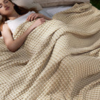 Cooling Blanket Waffle Weave 50/50 Cotton & Bamboo Rayon
