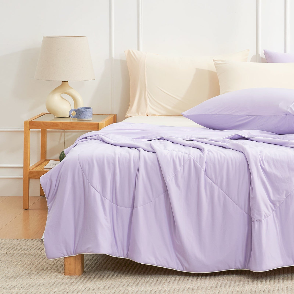 Cooling Comforter Japanese Cooling Fabric Lightweight & Breathable