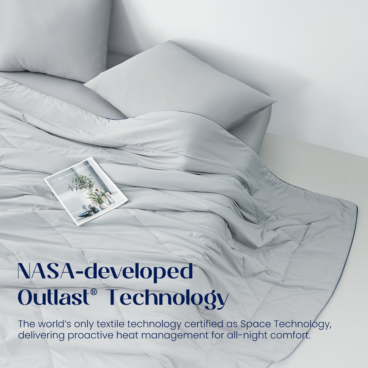 Cooling Comforter Outlast Temperature-Regulating Machine-Washable