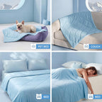 Cooling Dog Blanket Quick-Cooling Silky Nylon Machine Washable