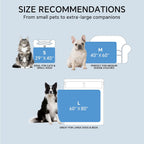Cooling Dog Blanket Quick-Cooling Silky Nylon Machine Washable